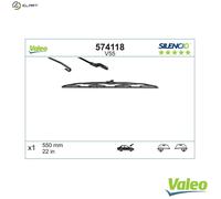 VALEO Wiper Blade Driver Passenger Side 22" 550mm Fits Aston Martin Audi BMW