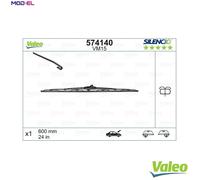 Valeo Silencio Wiper Blade VM15 - Front - 600 mm - 1 Blade