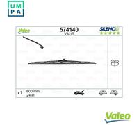 Valeo 574140 Silencio VM15 Front Windscreen Wiper Blade x1 Bracket 600mm 24"