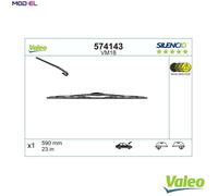Valeo 574143 Silencio VM18 Front Window Windscreen Wiper Blade x1 23" 590mm