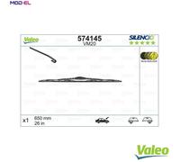 VALEO Silencio Wiper - VM20 - All-Seasons Durable and Resistant Windshield Conventional Wiper Blade 650mm - 1 Wiper Blade - 574145