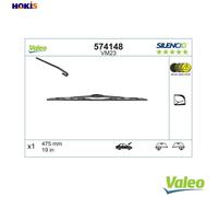 Valeo Wiper Blade 574148 Silencio VM23 - 475 mm (19") Front Windscreen