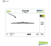 Valeo Wiper Blade 574148 Silencio VM23 - 475 mm (19") Front Windscreen
