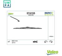 VALEO Silencio Wiper - VM105 - Optimum Aerodynamic Conventional Original Wiper Blade with Spoiler - 600mm - Front - 1 Wiper Blade