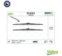 Valeo 574161 Silencio VM202 Front Windscreen Wiper Blade Set 650mm 450mm 26" 18"