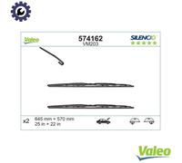 Valeo 574162 Silencio VM203 Front Windscreen Wiper Blade Set 645mm 570mm 25" 22"