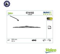 VALEO Silencio Wiper - VM29 - All-Seasons and Perfect Fit Windshield Wiper Blade 550mm - Front - 1 Wiper Blade - 574192
