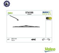 VALEO Silencio Wiper - VM44 - All-Seasons Durable and Resistant Windshield Conventional Wiper Blade 350mm - 1 Wiper Blade - 574196