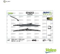 Valeo Replacement Parts Bracket Wiper Blade With Spoiler Front 550 mm 574253