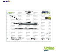 Valeo 574287 Silencio VM216 Front Windscreen Wiper Blade Set 550mm 400mm 22" 16"