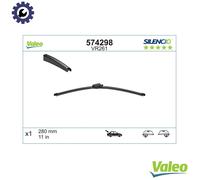 VALEO Silencio Wiper - VR261 - High Performance, Superior 360 Degrees Visibility, Easy Installation Original Flat Blade 280mm - Rear - 1 Wiper Blade - 574298