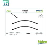 Valeo Silencio Kit of 2 Wiper Blades VF402 - Front - 650 mm / 650 mm