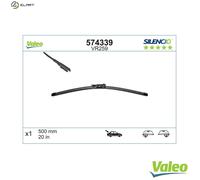 Valeo 574339 Silencio VR259 Rear Window Windscreen Wiper Blade x1 500mm 20"