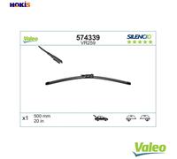 VALEO Silencio Wiper - VR259 - High Performance, Superior 360 Degrees Visibility, Easy Installation Original Flat Blade 500mm - Rear - 1 Wiper Blade - 574339