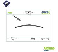 VALEO Silencio Wiper - VR259 - High Performance, Superior 360 Degrees Visibility, Easy Installation Original Flat Blade 500mm - Rear - 1 Wiper Blade - 574339
