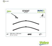 VALEO Silencio Wiper - VF311 - Kit of High Performance, Superior Road Visibility, Easy Installation Original Flat Blades 530mm/530mm - Front - Set of 2 Wiper Blades - 574347