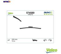 VALEO Silencio Wiper - VR272 - High Performance, Superior 360 Degrees Visibility, Easy Installation Original Flat Blade 335mm - Rear - 1 Wiper Blade - 574580