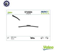 VALEO Silencio Wiper - VR276 - High Performance, Superior 360 Degrees Visibility, Easy Installation Original Flat Blade 400mm - Rear - 1 Wiper Blade - 574584