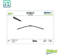VALEO Silencio Wiper - VR264 - High Performance, Superior 360 Degrees Visibility, Easy Installation Original Flat Blade 320mm - Rear - 1 Wiper Blade - 574611