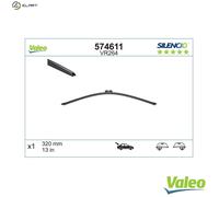 VALEO Silencio Wiper - VR264 - High Performance, Superior 360 Degrees Visibility, Easy Installation Original Flat Blade 320mm - Rear - 1 Wiper Blade - 574611