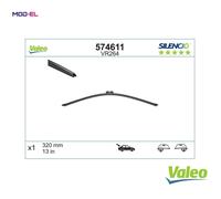 VALEO Silencio Wiper - VR264 - High Performance, Superior 360 Degrees Visibility, Easy Installation Original Flat Blade 320mm - Rear - 1 Wiper Blade - 574611