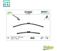 VALEO Silencio Wiper - VF494 - Kit of High Performance, Superior Road Visibility, Easy Installation Original Flat Blades 730mm/730mm - Front - Set of 2 Wiper Blades - 574694