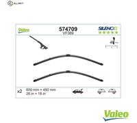 Valeo Silencio Kit of 2 Wiper Blades VF389 - Front - 650 mm / 450 mm