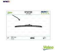 VALEO Silencio Wiper - VH122 - Premium All-Seasons Original Equipment Replacement Hybrid Wiper Blade 350mm - Front - 1 Wiper Blade - 574722