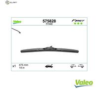 VALEO First Wiper - FH48 Cutting-Edge Hybrid Precision and Clarity Wiper blade 475mm - Front - 1 Wiper Blade - 575828