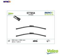 Valeo Wiper Blades SWF 262251 – Flat, Front, 650mm/650mm, Set of 2