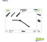 Valeo 578562 HydroConnect HR31 Rear Window Windscreen Wiper Blade x1 315mm 12"