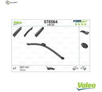 Valeo Hydroconnect Flat Wiper Blade HR38 - Rear - 380 mm - 1 Blade