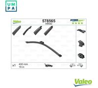 Valeo Hydroconnect Flat Wiper Blade HR40 - Rear - 400 mm - 1 Blade | Flat Blade, Easy Installation, 578565