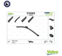 Valeo Hydroconnect Flat Wiper Blade HR40 - Rear - 400 mm - 1 Blade | Flat Blade, Easy Installation, 578565