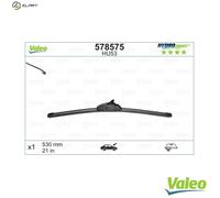 VALEO Hydroconnect 578575 HU53 High Performance Flat Wiper Blade 530 mm Superior Road Visibility Easy Installation Front 1 Blade