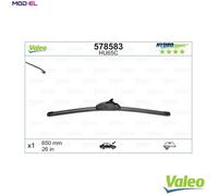 Valeo Wiper Blade 578583 - Fits Citroen, Fiat, Honda, Hyundai, Kia, Lancia, Nissan, Peugeot, Renault