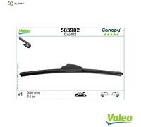Valeo Wiper Blade CAN02 - Flat, Front, Hook, 14in/350mm, Natural & Recycled Materials - 583902