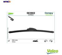 VALEOCanopy Wiper - CAN02 - Flat Wiper Blade Made from Natural And Recycled Materials - Front - HOOK - Length: 14 inches/350mm - (Wiper Blade 1) - 583902