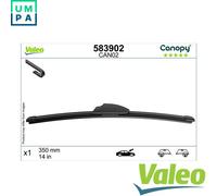 VALEOCanopy Wiper - CAN02 - Flat Wiper Blade Made from Natural And Recycled Materials - Front - HOOK - Length: 14 inches/350mm - (Wiper Blade 1) - 583902