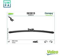 Valeo Wiper Blade 583915 - 350mm Passenger Side - Fits Chevrolet, Fiat 500, Ford, Hyundai, Kia