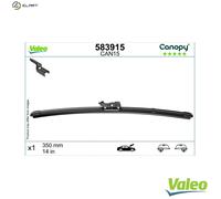 Valeo Wiper Blade 583915 - 350mm Passenger Side - Fits Chevrolet, Fiat 500, Ford, Hyundai, Kia
