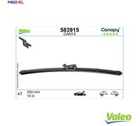 Valeo Wiper Blade 583915 - 350mm Passenger Side - Fits Chevrolet, Fiat 500, Ford, Hyundai, Kia