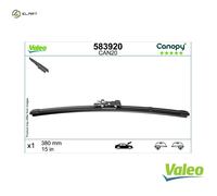 VALEOCanopy Wiper - CAN20 - Flat Wiper Blade Made from Natural And Recycled Materials - Front - Length: 15 inches/380mm - (Wiper Blade 1) - 583920