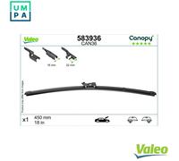 Valeo 583936 Wiper Blade Passenger Side Fits Alfa Romeo Audi BMW Citroën Cupra
