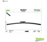 VALEOCanopy Wiper - CAN37 - Flat Wiper Blade Made from Natural And Recycled Materials - Front - Length: 18 inches/450mm - (Wiper Blade 1) - 583937