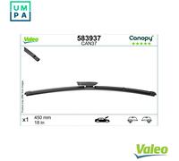 Valeo Canopy Wiper Blade CAN37 - Front - 18 Inches / 450 mm - 1 Blade