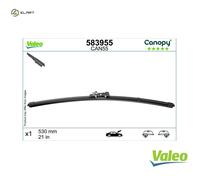 VALEOCanopy Wiper - CAN55 - Flat Wiper Blade Made from Natural And Recycled Materials - Front - Length: 21 inches/530mm - (Wiper Blade 1) - 583955