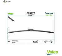 VALEOCanopy Wiper - CAN77 - Flat Wiper Blade Made from Natural And Recycled Materials - Front - Length: 24 inches/600mm - (Wiper Blade 1) - 583977