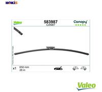 VALEOCanopy Wiper - CAN87 - Flat Wiper Blade Made from Natural And Recycled Materials - Front - Length: 26 inches/650mm - (Wiper Blade 1) - 583987