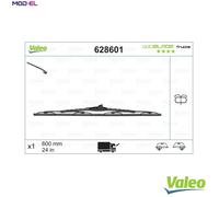 Valeo Wiper Blade OptiBlade 628601 - 600mm (24") Front Truck Passenger Side